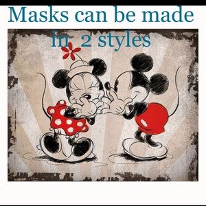 Masks can be made in 2 styles